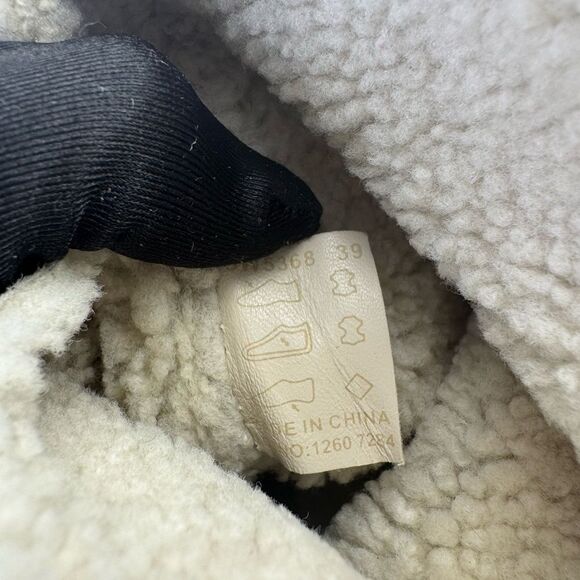 Prada Women's Calzature Donna Montone Fango Suede Sherpa Boots EU 39 / US 8.5 - Picture 8 of 9